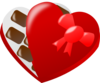 Heart Shaped Box Of Chocolates  Clip Art