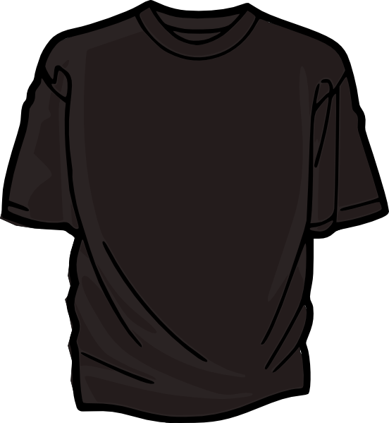 Download Black T-shirt Clip Art at Clker.com - vector clip art ...