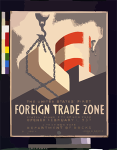 The United States  First Foreign Trade Zone, Staten Island, City Of New York, Opened February 1, 1937  / Herzog. Clip Art
