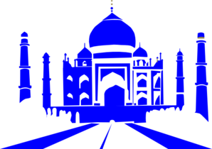 Blue Taj Mahal Clip Art