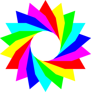 Triangular Circle Rainbow Clip Art