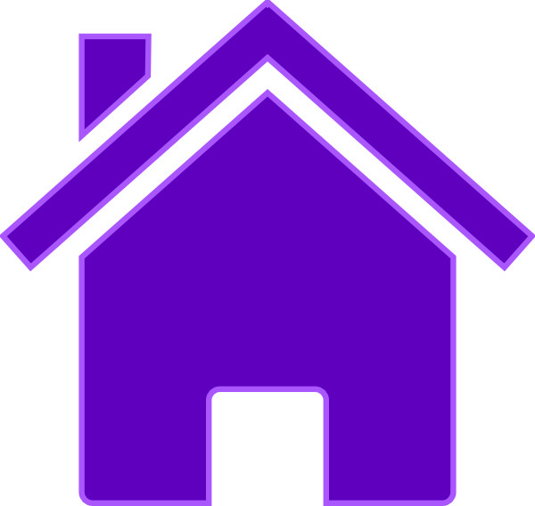 Purple House Clip Art at Clker.com - vector clip art online, royalty
