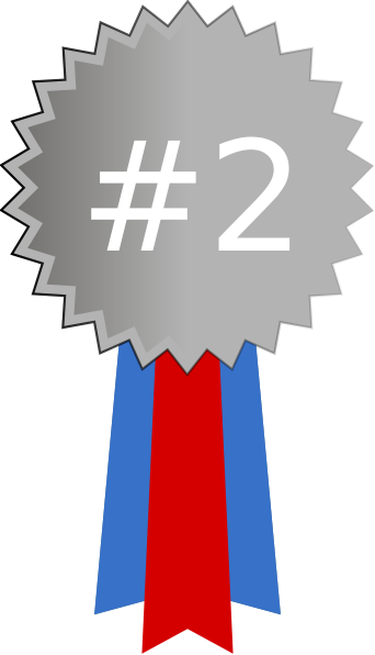 Silver Medal Numbered White Clip Art at Clker.com - vector clip art