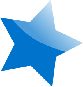 Blue Star  Clip Art