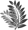 Leaves Grey Clip Art