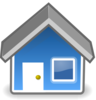 Blue House Clip Art