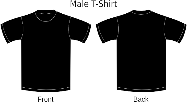 Black Shirt Template Clip Art at Clker.com - vector clip art online ...