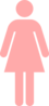 Light Pink Female Symbol Clip Art