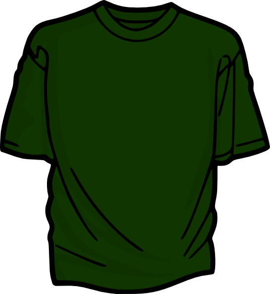 Download Green T-shirt Clip Art at Clker.com - vector clip art ...