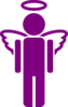 Purple Angel Clip Art
