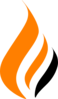 Orange Black Flame Clip Art