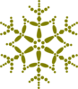 Golden Snowflake Clip Art