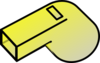Yellow Whistle Clip Art