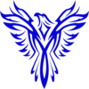 Blue Phoenix Clip Art