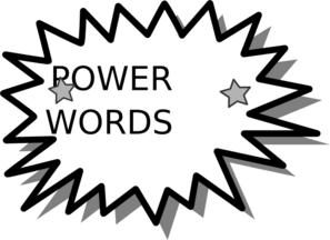 Power Word Card Clip Art