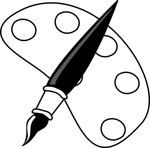 Unforgettable Cliparts Paintbrush Clipart Black And White Png