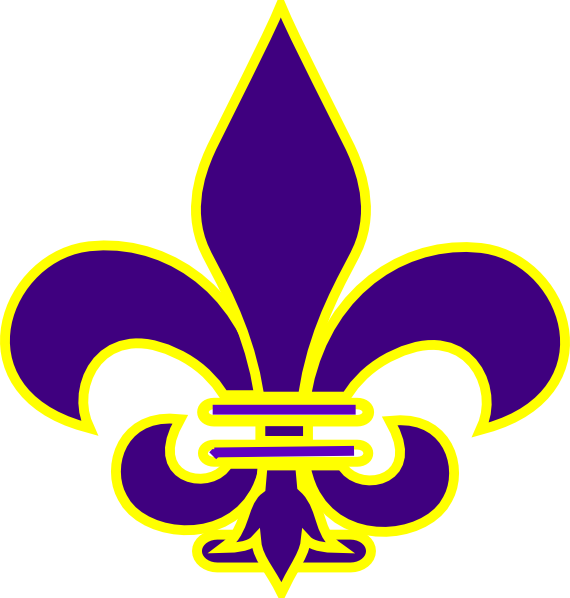 Fleur De Lis Purple Clip Art At Clkercom Vector Online.