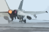 An F/a-18c Hornet Assigned To The Argonauts Of Strike Fighter Squadron One Four Seven (vfa-147) Makes An Arrested Landing Clip Art