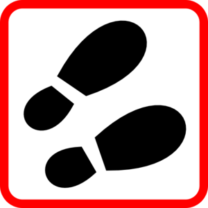 Footprint Sign Clip Art