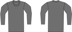 Download Grey T Shirt Template Clip Art at Clker.com - vector clip ...