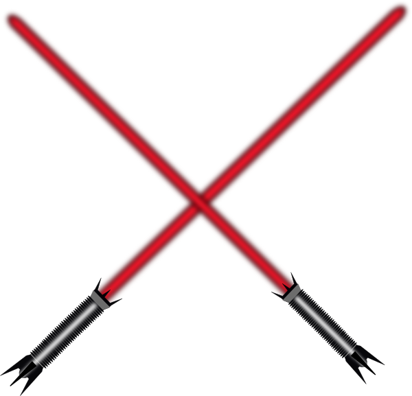 Red Double  Lightsaber Clip Art at Clker com vector clip 