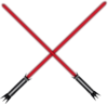 Red Double Lightsaber Clip Art