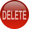 Red Delete Button Clip Art