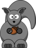 Grey Squirrel Clip Art