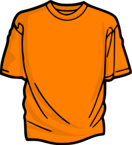 T-shirt-orange Clip Art at Clker.com - vector clip art online, royalty ...