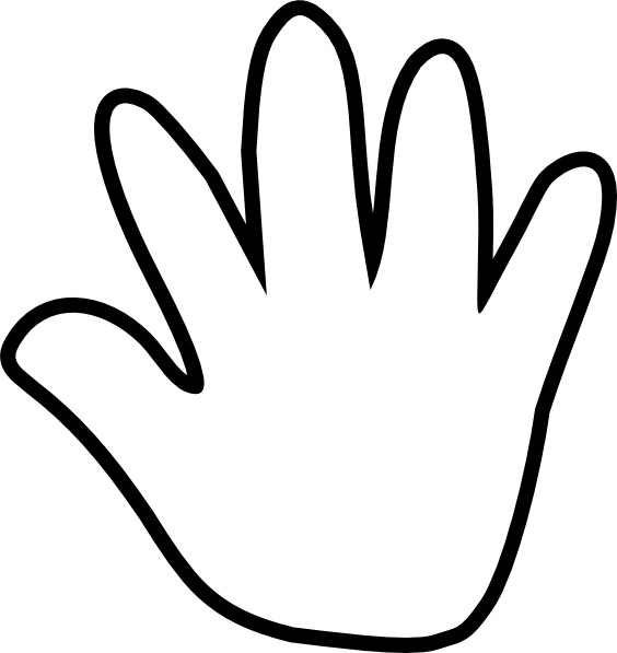 Cartoon Hand Clip Art at Clker.com - vector clip art online, royalty