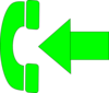 Big Phone Green Clip Art