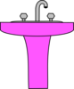 Pink Sink Clip Art