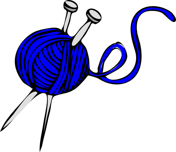 Blue Yarn Clip Art at Clker.com - vector clip art online, royalty free ...