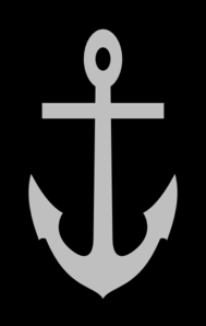 Gray Anchor Clip Art