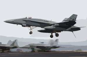 An F/a-18c  Hornet  Assigned To The  Royal Maces  Of Strike Fighter Squadron Two Seven (vfa-27) Clip Art