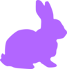 Purple Rabbit Clip Art