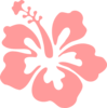 Hibiscus Pink  Clip Art