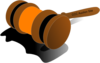 Justice Gavel Color Orange Clip Art