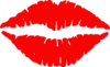 Big Red Kiss Clip Art