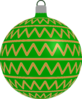 Patterned Bauble 2 (green) Clip Art
