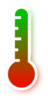 Red To Green Gradient Thermometer Clip Art