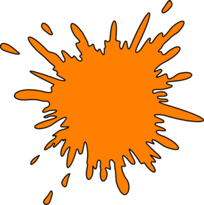 Orange Water Splash Clip Art