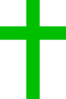 Cross- Green Clip Art