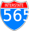 Interstate 565 Sign Clip Art