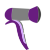 Purple Rage Blow Dryer 2 Clip Art