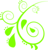 Green Paisley Clip Art