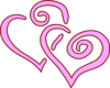 Two Hearts Clip Art