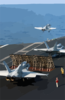 F/a-18 Hornets Assigned To Carrier Air Wing Three (cvw-3) Launch From The Flight Deck Of Uss Harry S. Truman (cvn 75). Clip Art