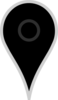 Google Map Pointer Black Clip Art