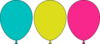 Balloon Trio Clip Art